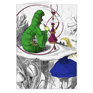 Alice no cartão do país das maravilhas -