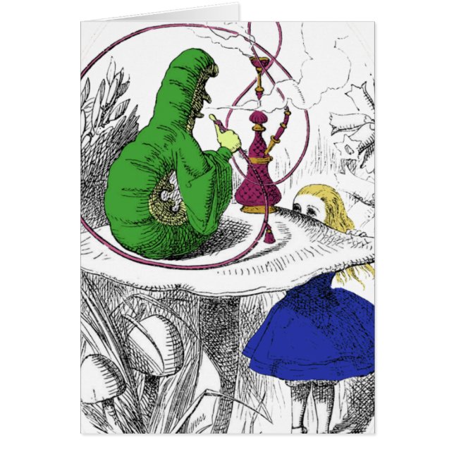 Alice no cartão do país das maravilhas - (Frente)