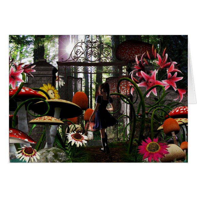 Alice no cartão do país das maravilhas (Frente Horizontal)