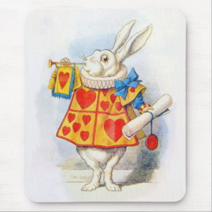 Alice no coelho branco Mousepad do país das