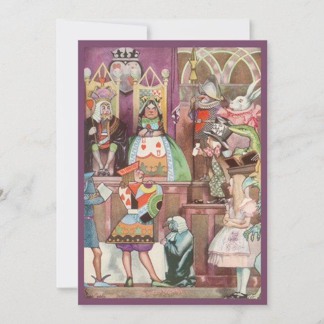 Alice no Convite de aniversário da Garota Maravilh (Frente)