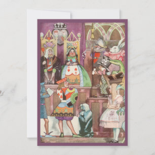 Alice no Convite de aniversário da Terra Maravilha