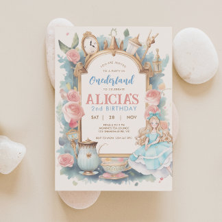 Alice no Convite de festas de Chá em Onederland