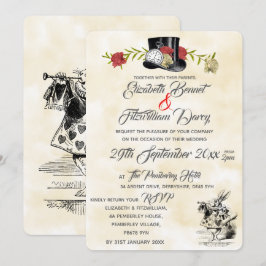 Alice no Convite para Casamento da Terra Maravilha