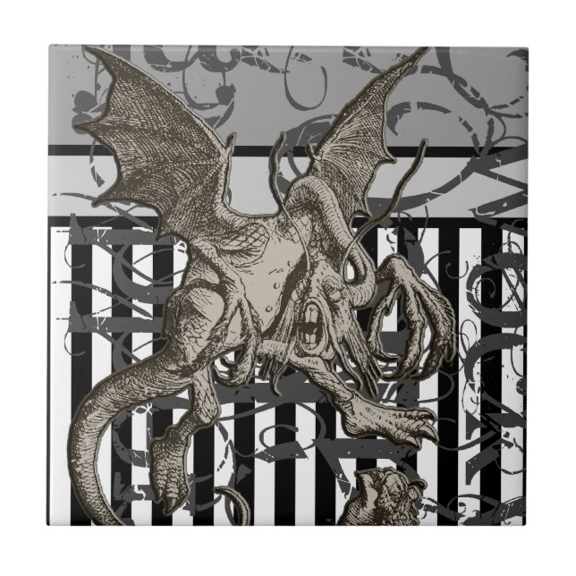 Alice no Grunge de Jabberwocky do país das (Frente)