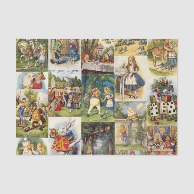 Alice no lenço de papel do país das maravilhas (Frente )