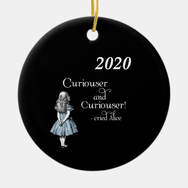 Alice no País das Maravilhas 2020 Ornamento de Árv (Frente)