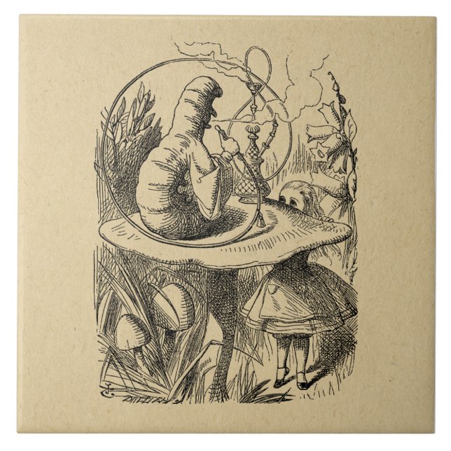 Alice no País das Maravilhas Alice com a lagarta (Frente)