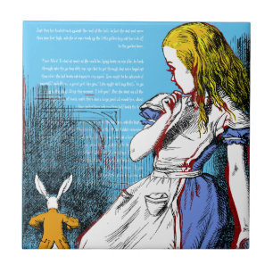 +{ Alice no País das Maravilhas }+ Azulejo cerâmic