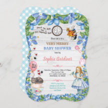 Alice no País das Maravilhas chá convite