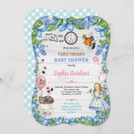 Alice no País das Maravilhas chá convite