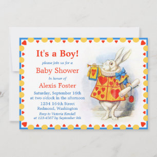 Alice no País das Maravilhas - Convites para Bebês