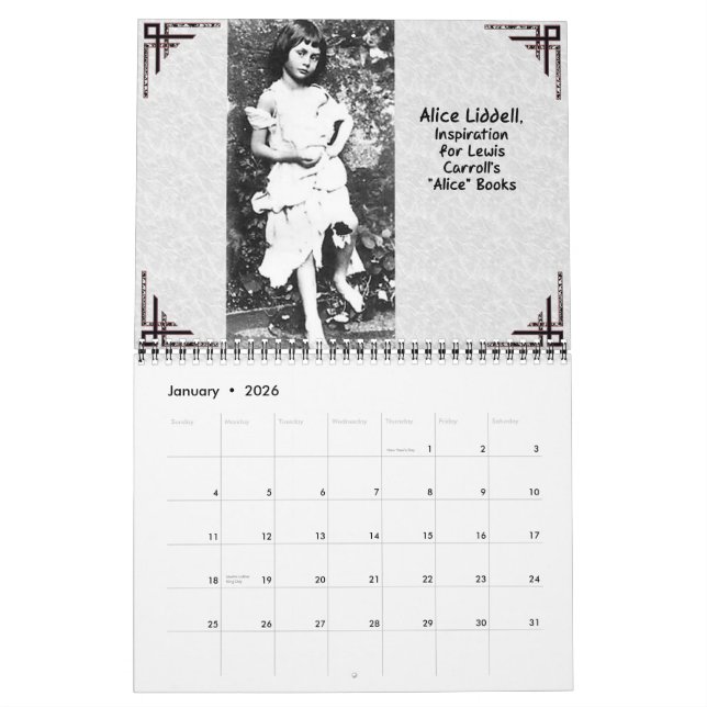 Alice no País das Maravilhas do Calendário de 2008 (Jan 2026)