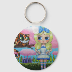 Alice no país das maravilhas e no chaveiro do gat