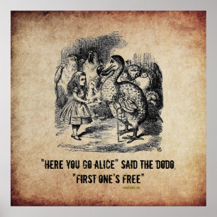 Alice (no país das maravilhas) e o poster