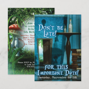 Alice no País das Maravilhas inspirou convite par