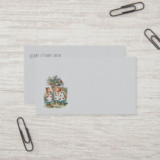 Alice no País das Maravilhas Jogando Cartões Jardi