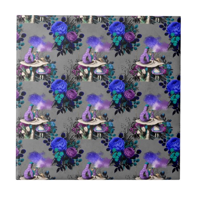 Alice no País das Maravilhas Lagarta Fumando Flore (Frente)