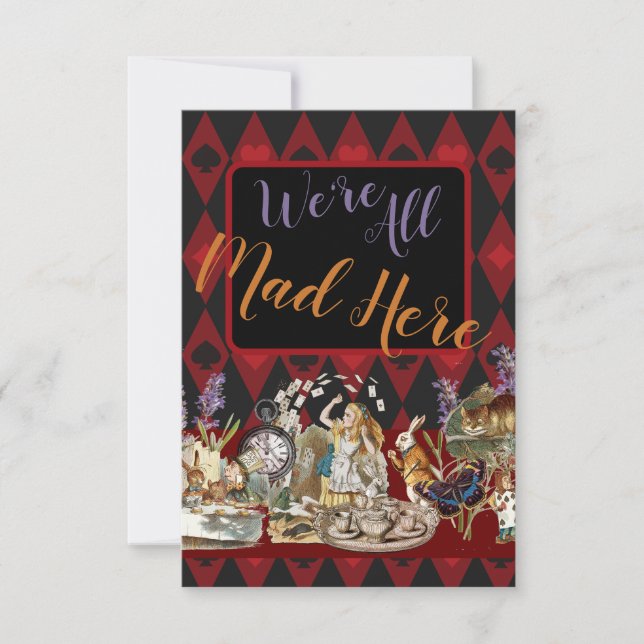 Alice no País das Maravilhas Mad Cheshire Cat (Frente)