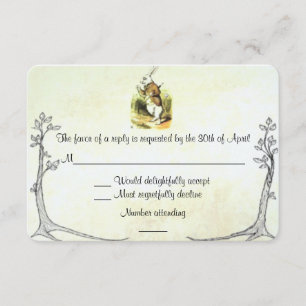 Alice no País das Maravilhas - Placa RSVP
