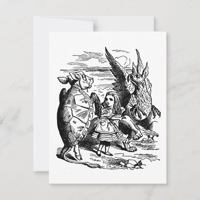 Alice no País das Maravilhas retrô, Grifo, Falsa T (Frente)