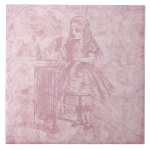 Alice no País das Maravilhas Rosa Floral Alice com