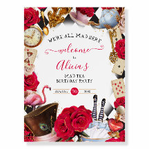 Alice no País das Maravilhas Sinal de Boas-vindas 