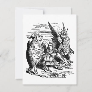 Alice no País das Maravilhas Vintage, Grifo, Tarta