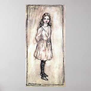 Alice no poster do país das maravilhas