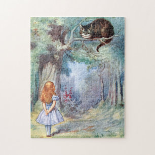 Alice no quebra-cabeça de serra de vaivém do gat