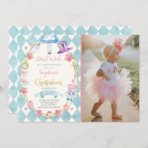 Alice No Sozinho Aniversário do Dia do Convite à F