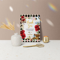 Alice Vermelha no Cartões de agradecimentos de ani