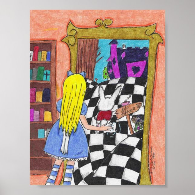 Alice viu o poster de vidro (Frente)