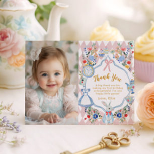 Alice Whimsical em Onederland Photo Cartões de agr