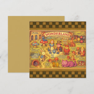 Alice Whimsical Map no País das Maravilhas