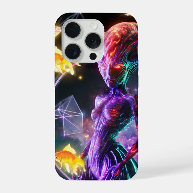 Alien Girl, IPhone Case (Verso)