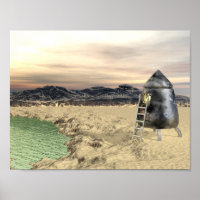 Alien Lander Poster