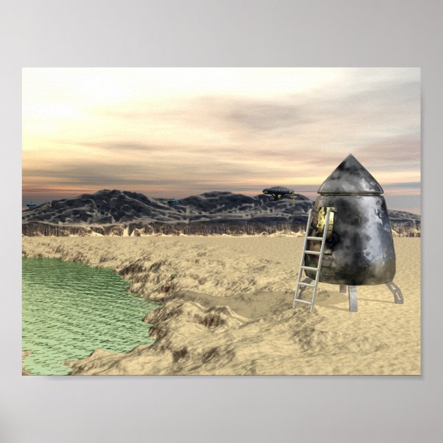 Alien Lander Poster (Frente)