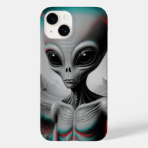 alienígena com tema iPhone 16 capa de telefone