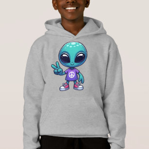 Alienígena da Paz Fofo e Nave Espacial