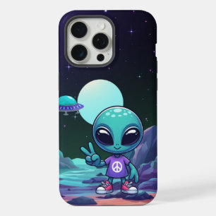 Alienígena de paz e nave espacial