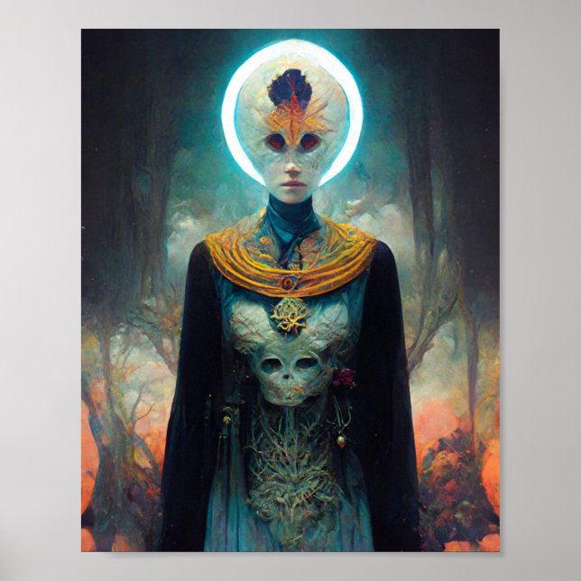 Alienígena de Poster Fantasy Sci-Fi Art (Frente)