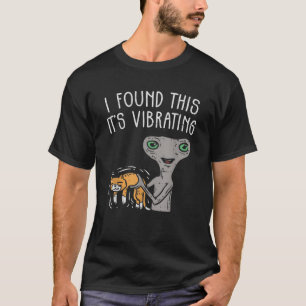 Alienígena e Camisa de OVNI Engraçada de Gato