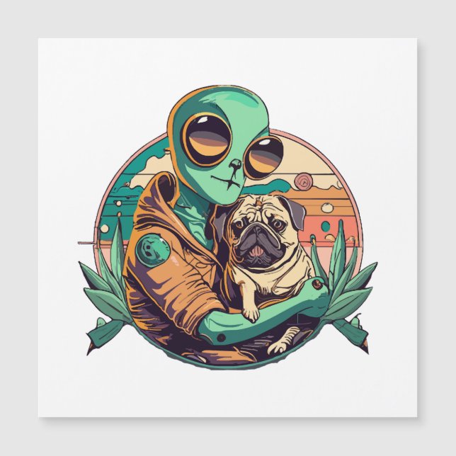 Alienígena e Pug (Frente)