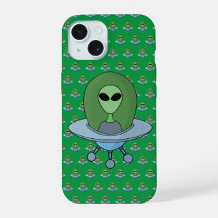 Alienígena em sua nave espacial