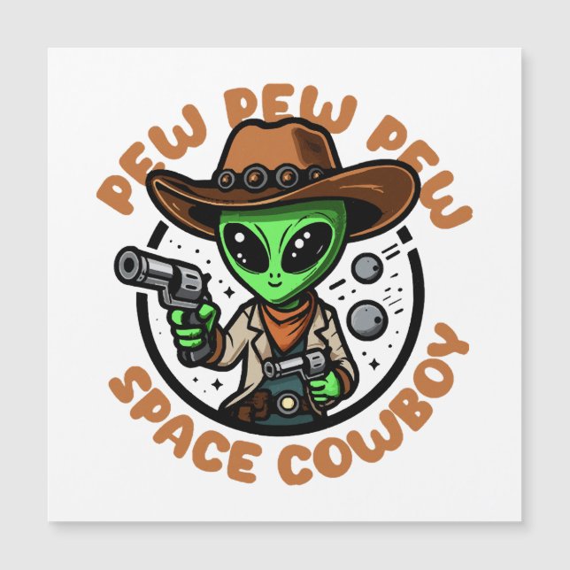 Alienígena Engraçada do Space Cowboy (Frente)