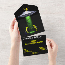 Alienígena engraçada 🎅 Festa 🛸 OVNI Halloween