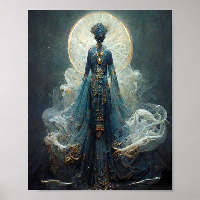 Alienígena Fae 4 Fantasy Sci-Fi Art Poster (Frente)