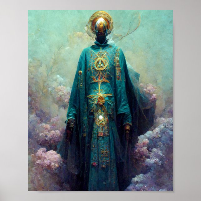 Alienígena Fae 5 Fantasy Sci-Fi Art Poster (Frente)