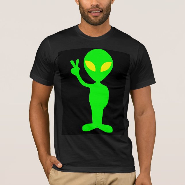 ALIENÍGENA MARTIAN GREEN MAN T-SHIRTS CAMISETAS (Frente)